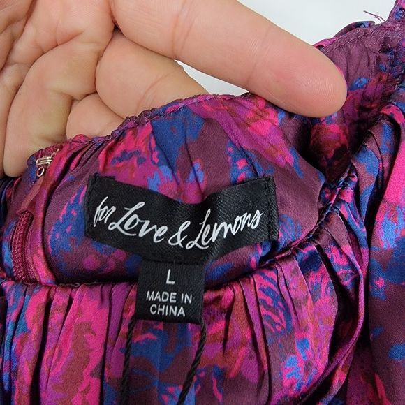 For Love and Lemons Pixie Bodysuit Floral New With Tags Size Large - Picture 5 of 5